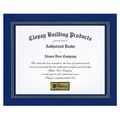 Royal Blue Leatherette Certificate Frame (11"x13")